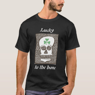 Lucky voor het t-shirt met been