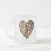 Lucky voor Irish Photo Cup met Shamrock Heart Matglas Koffiemok (Links)