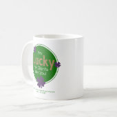 Lucky voor klanten zoals jij, St. Patrick's Day Koffiemok (Voorkant links)