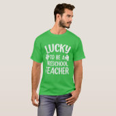 Lucky voor schoolleraar St Patrick Day T-shirt (Voorkant volledig)
