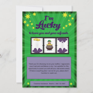 Lucky voor uw verwijzingen - Houder van de Kaart v