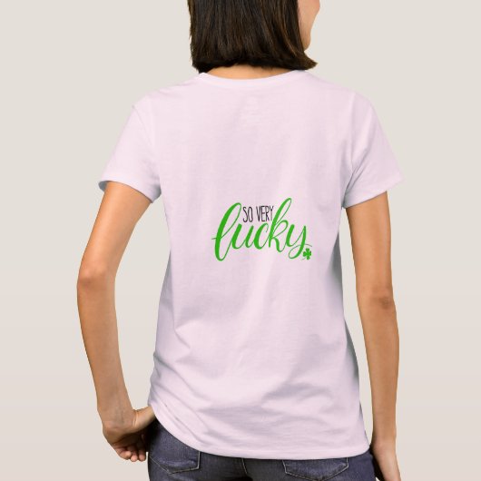 Lucky Vrouwen Basic T-Shirt (Achterkant)