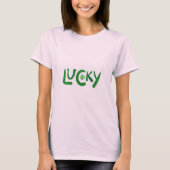 Lucky Vrouwen Basic T-Shirt (Voorkant)