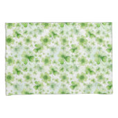 Lucky Watercolor Four Leaf Clover Ierse Moeder Vad Kussensloop (Voorkant-Rechts)