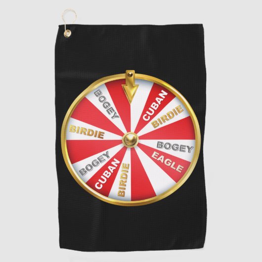 Lucky Wheel Golf Towel Golfhanddoek (Voorkant)