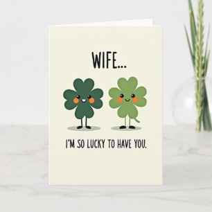 Lucky Wife Klaver Kunstkaart Kaart