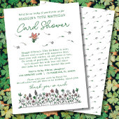 Lucky Wildflowers Milestone Verjaardag Kaart Showe