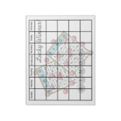 Lucky Winner Bingo Thema Blank Kalender Notitieblok (Linkerzijde)