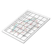 Lucky Winner Bingo Thema Blank Kalender Notitieblok (Schuin)