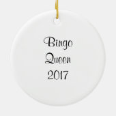 Lucky Winner Bingo Thema Toewijding Keramisch Ornament (Achterkant)