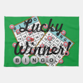 Lucky Winner Bingo Theme Theedoek (Horizontaal)