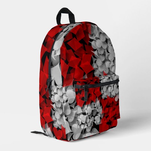 Lucky Winner Gambler Bedrukte Rugzak (Achterkant Hoek Links)