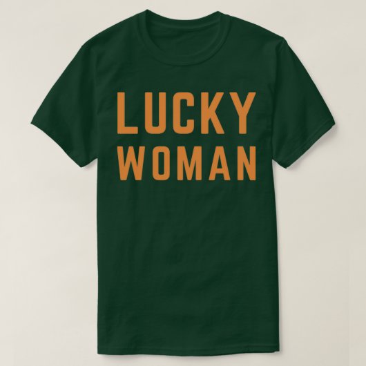 Lucky Woman T T-shirt (Design voorkant)