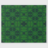 Lucky Wrap Green Irish Clover Patroon No2 Cadeaupapier (Vlak)
