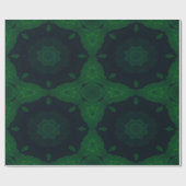 Lucky Wrap Green Irish Clover Patroon No4 Cadeaupapier (Vlak)