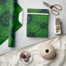 Lucky Wrap Green Irish Clover Pattern No3