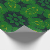Lucky Wrap Green Irish Clover Pattern No3 Cadeaupapier (Hoek)