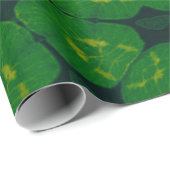 Lucky Wrap Green Irish Clover Pattern No3 Cadeaupapier (Rol Hoek)