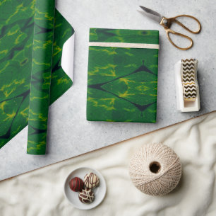 Lucky Wrap Green Irish Clover Pattern No6 Cadeaupapier