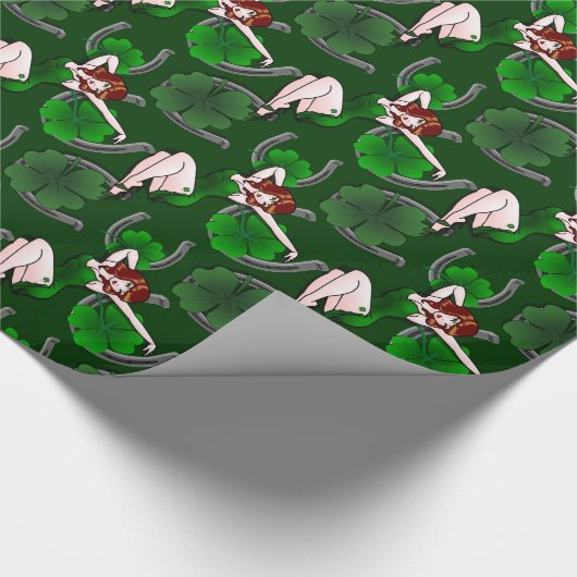 Lucky Wrapping Paper St. Patrick's Wrapping Paper Cadeaupapier (Hoek)