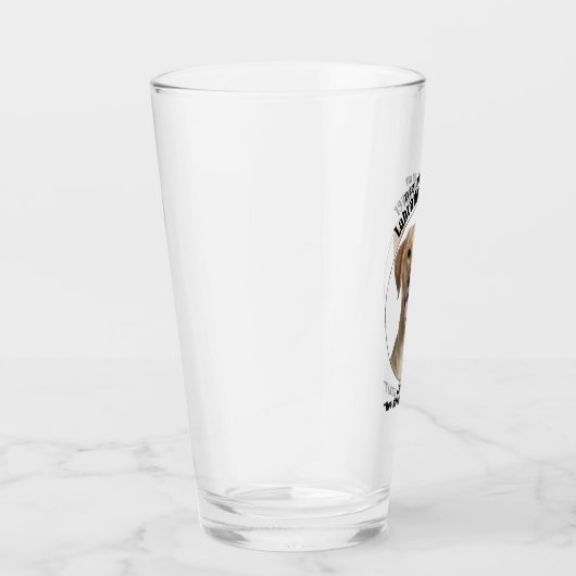 Lucky Yellow Lab Glas (Rechts)