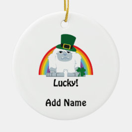 Lucky Yeti-kabouter Keramisch Ornament