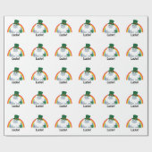 Lucky Yeti Leprechaun Cadeaupapier (Vlak)