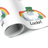Lucky Yeti Leprechaun Cadeaupapier (Rol Hoek)