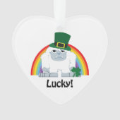 Lucky Yeti Leprechaun Ornament (voorkant)