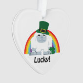 Lucky Yeti Leprechaun Ornament (voorkant)
