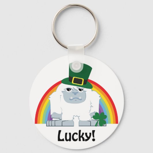 Lucky Yeti Leprechaun Sleutelhanger (Voorkant)