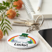 Lucky Yeti Leprechaun Sleutelhanger (Zijkant)