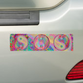Lucky Yin Yang : YinYang GoodLuck Symbols Bumpersticker (Op auto)