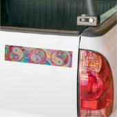 Lucky Yin Yang : YinYang GoodLuck Symbols Bumpersticker (Op Truck)