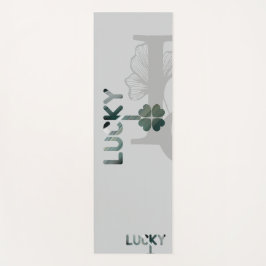 LUCKY Yoga Mat Abstracte Kunst Zwart Groen Smaragd