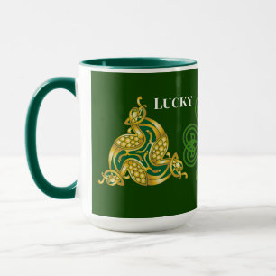 Lucky You Celtic Design Saint Patrick's Day Green Mok