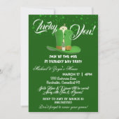 Lucky You Champagne Pet Saint Patricks Day Green Kaart (Voorkant)