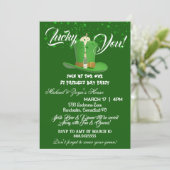 Lucky You Champagne Pet Saint Patricks Day Green Kaart (Staand voorkant)
