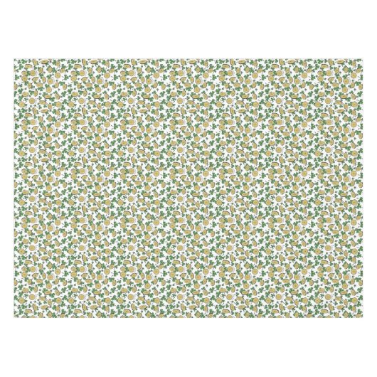 Lucky You Coins & Green Shamrocks St Patricks Day Tafelkleed (Voorkant (Horizontaal))