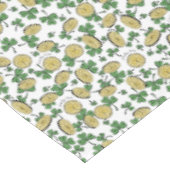 Lucky You Coins & Green Shamrocks St Patricks Day Tafelkleed (Gekanteld)