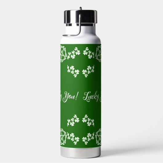 Lucky You Green Shamrock Saint Patricks Day Celtic Waterfles (Rechts)