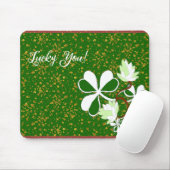 Lucky You Green Shamrock Saint Patrick's Day Muismat (Met muis)