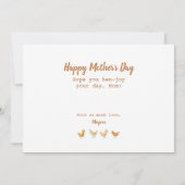 Lucky You're Mijn Moeder Hen en Kuikens Kaart (Achterkant)