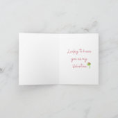 Lucky You're Mine Valentine's Day Card Bedankkaart (Binnen)