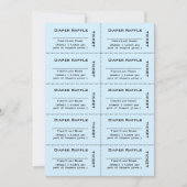 Luckybal Tickets Blauwe Uitnodiging (Voorkant)