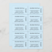 Luckybal Tickets Blauwe Uitnodiging (Voorkant / Achterkant)