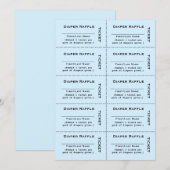 Luckybal voor Luiers Blauwe Uitnodiging (Voorkant / Achterkant)