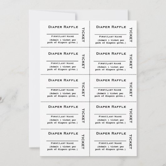 Luckybal voor Luiers  Eenvoudig Kaart (Voorkant)