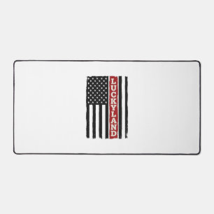 Luckyland Verticale Patriottische Vlag Vintage Bureaumat