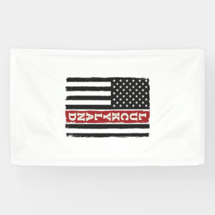 Luckyland Verticale Patriottische Vlag Vintage Spandoek